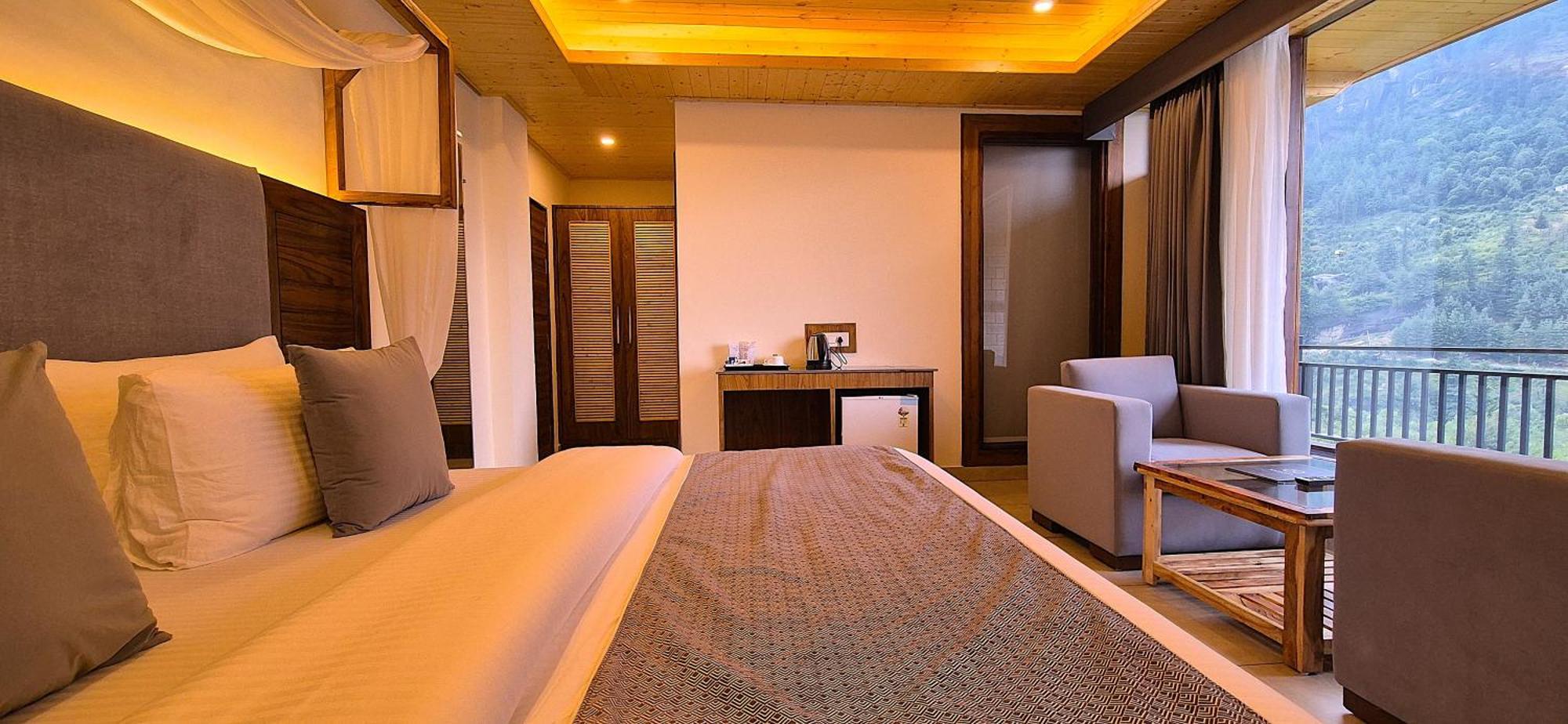 Hotel Nazaara - A Luxe Retreat Manāli Exteriér fotografie